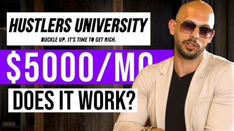 hustlers university 3.0|Andrew Tate closes Hustlers University after his big。